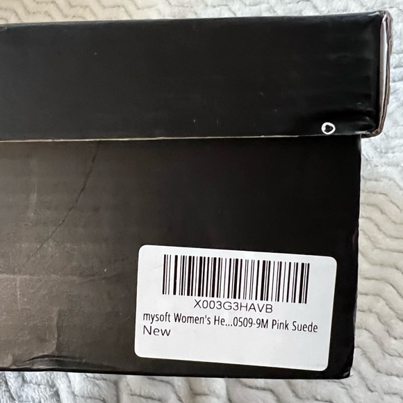 MySoft Women’s Pink Suede Heels - Picture 2 of 7